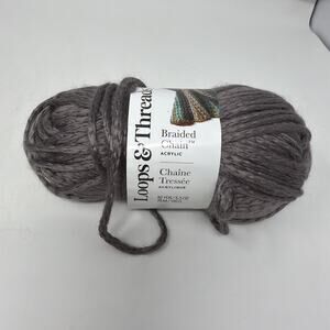 LOOPS & THREAD BRAIDED CHAIN. Tahitian Pearl